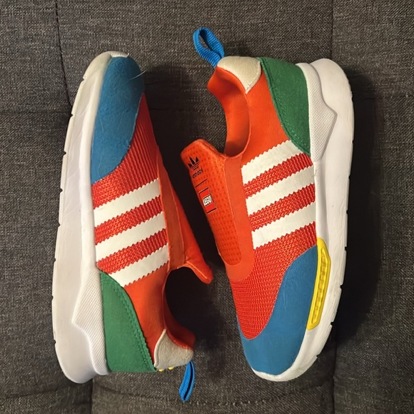 Adidas x Lego Kids Sneakers Size 10K - Picture 3 of 6